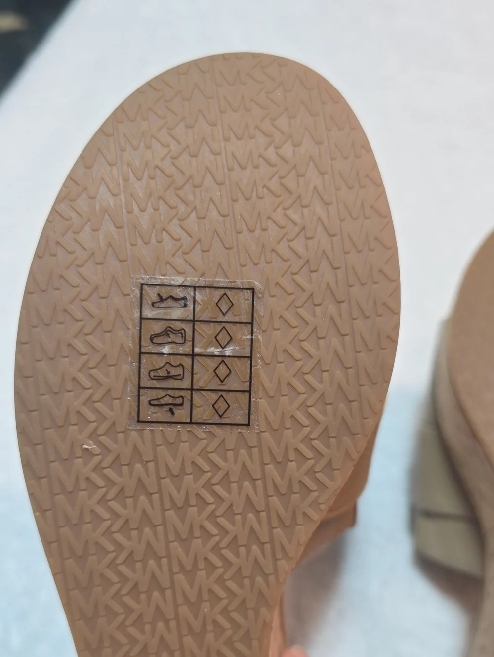 NWOT MICHAEL Michael Kors Jilly Cork Platform Slides